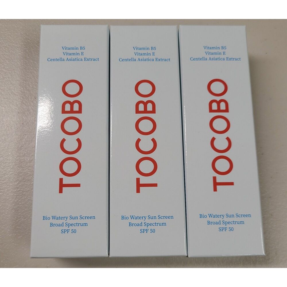 TOCOBO Bio Watery Sun Screen SPF 50 Broad Spectrum 1.35 oz - Lot of 3 Pack